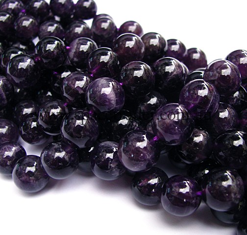 04mm Plain Round Amethyst (A grade) Bead - 40cm strands