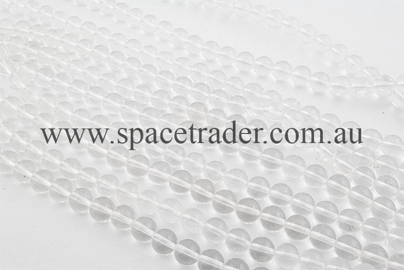 04mm Plain Round Rock Crystal (AB grade) Bead - 40cm strands