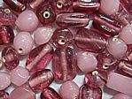 glass - colour mix - 2701P- pink family mix x 1kg