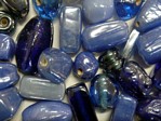 glass - colour mix - 2701G gunmetal - blue family mix x 1kg