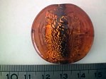 glass - foil - 10111-011 - 50mm coin - orange x 1 KG