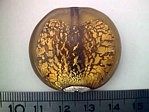 glass - foil - 10111-317 - 50mm coin - amber x 1 KG