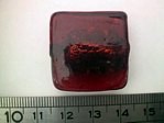 glass - foil - 10003-002 - 25mm flat square - red x 1 KG