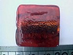 glass - foil - 10003-011 - 25mm flat square - orange x 1 KG