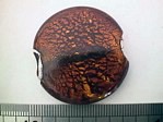 glass - foil - 10111-008 - 50mm coin - brown x 1 KG