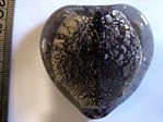 glass - foil - 10112-010 - 50mm heart - grey x 1 KG