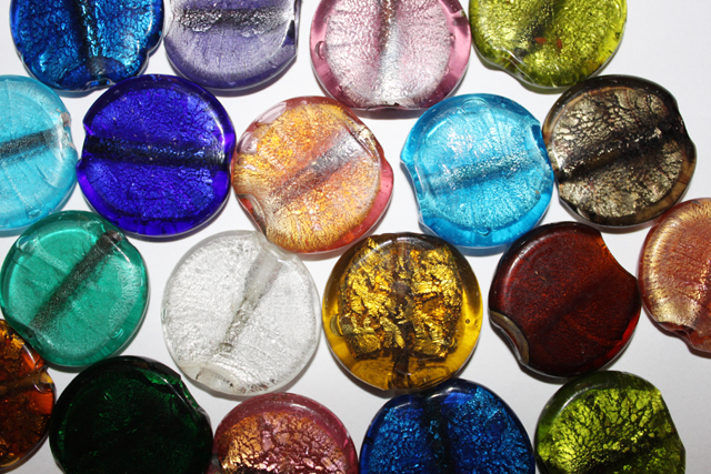 glass - *foil - 35mm coin mix x 1 KG