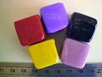 glass - mix - 1826S - XL square beads mix x 1kg
