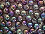 glass - 1676-007 - 5mm round - purple x 1 KG