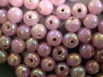 glass - 1676-308 - 5mm round - pink x 1 KG