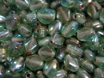 glass - 1699-013 - 6 x 4mm flat diamond - light green x 1 KG