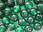 glass - round - 08mm - 1607-004 transparent dark green x 1 KG