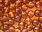 glass - round - 08mm - 1607-008 orange brown x 1 KG