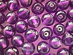 glass - round - 08mm - 1607-007 transparent purple x 1 KG