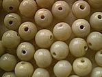 glass - round - 06mm - 1610-035 opaque bone x 1 KG