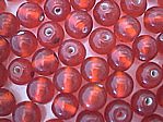 glass - round - 08mm - 1607-011 transparent orange x 1 KG