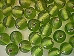 glass - round - 08mm - 1607-314 transparent light green x 1 KG