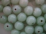 glass - round - 08mm - 1607-286 opaque light jade green x 1 KG