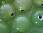 glass - round - 06mm - 1610-288 translucent grass green x 1 KG
