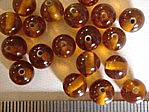 glass - round - 06mm - 1610-019 transparent light brown x 1 KG