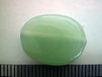 glass - 1805-287 - 18 x 12mm flat oval - jade green x 1 KG