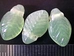 glass - 1758-287 - 14 x 8mm leaf - jade x 1 KG