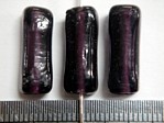 glass - 1807-007 - 18 x 8mm rectangle - trans purple x 1 KG