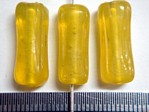 glass - 1807-012 - 18 x 8mm rectangle - trans yellow x 1 KG