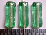 glass - 1807-013 - 18 x 8mm rectangle - light green x 1 KG