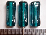 glass - 1807-016 - 18 x 8mm rectangle - trans aqua x 1 KG