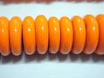 glass - tribal disc - 4815 - 15mm - 301 orange x 500 beads