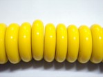 glass - tribal disc - 4815 - 15mm - 302 yellow x 500 beads