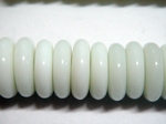 glass - tribal disc - 4815 - 15mm - 040 white x 500 beads