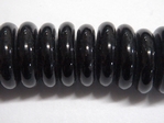 glass - tribal disc - 4815 - 15mm - 039 black x 500 beads
