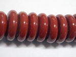 glass - tribal disc - 4815 - 15mm - 282 chocolate x 500 beads