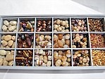 bead kits - 4605 - mix glass bead kit - topaz x 12 sets