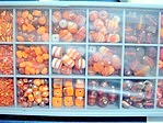 bead kits - 4605 - mix glass bead kit - orange x 12 sets
