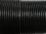 stringing - leather - 100 metre roll of 1.5mm leather - black